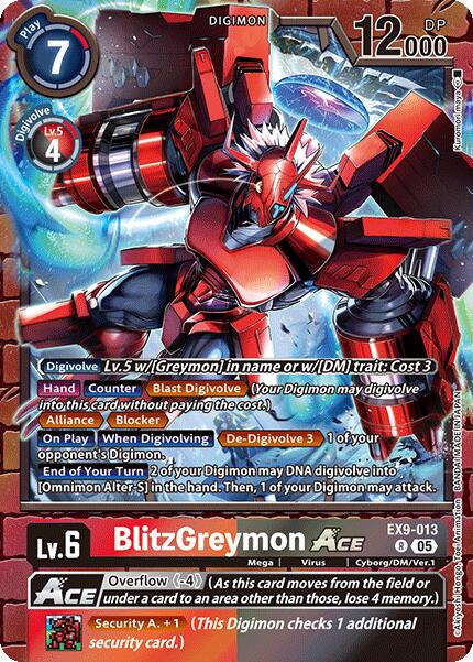 BlitzGreymon ACE [EX9-013] [Versus Monsters] | Black Swamp Games