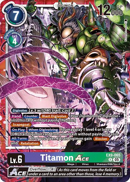 Titamon ACE [EX9-065] [Versus Monsters] | Black Swamp Games