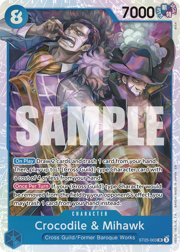 Crocodile & Mihawk [Starter Deck: Blue Buggy] | Black Swamp Games