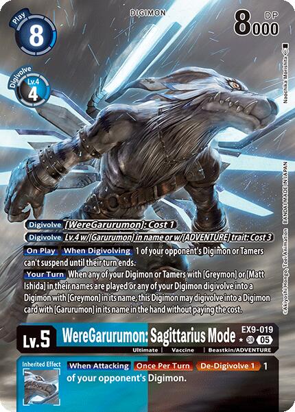 WereGarurumon: Sagittarius Mode [EX9-019] (Alternate Art) [Versus Monsters] | Black Swamp Games