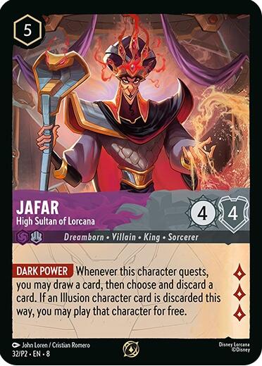 Jafar - High Sultan of Lorcana (Store Champion Participant) (32/P2) [Promo Cards] | Black Swamp Games