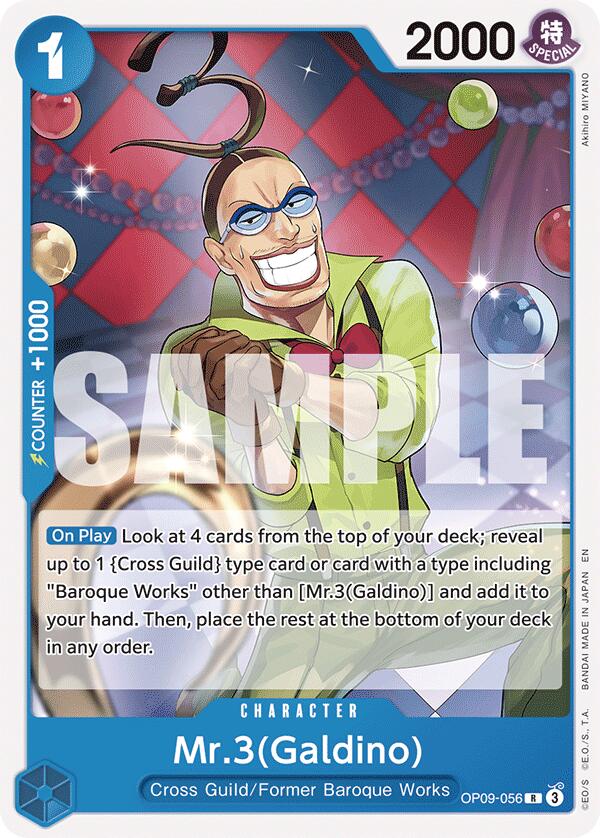Mr.3(Galdino) (Reprint) [Starter Deck: Blue Buggy] | Black Swamp Games