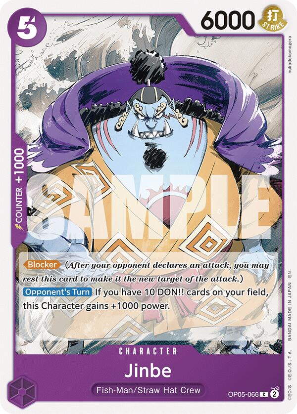 Jinbe (Reprint) [Starter Deck: Purple/Black Monkey.D.Luffy] | Black Swamp Games