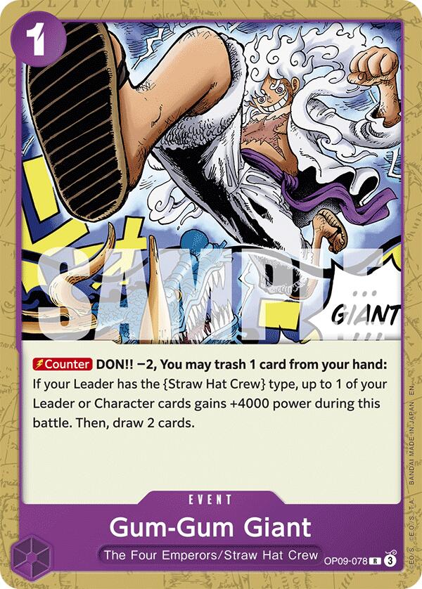 Gum-Gum Giant (Reprint) [Starter Deck: Purple/Black Monkey.D.Luffy] | Black Swamp Games