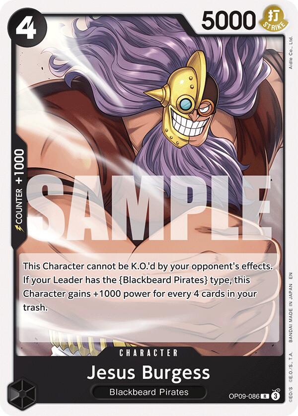 Jesus Burgess (Reprint) [Starter Deck: Black Marshall.D.Teach] | Black Swamp Games