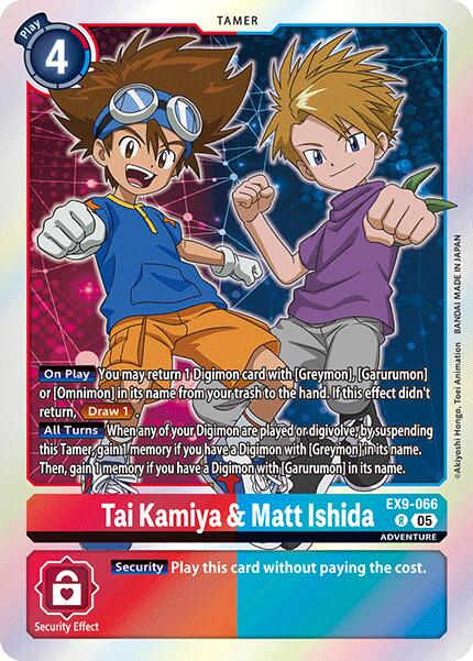 Tai Kamiya & Matt Ishida [EX9-066] [Versus Monsters] | Black Swamp Games