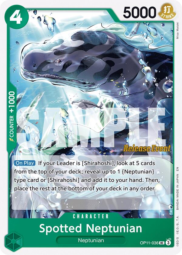 Spotted Neptunian [A Fist of Divine Speed Release Event Cards] | Black Swamp Games