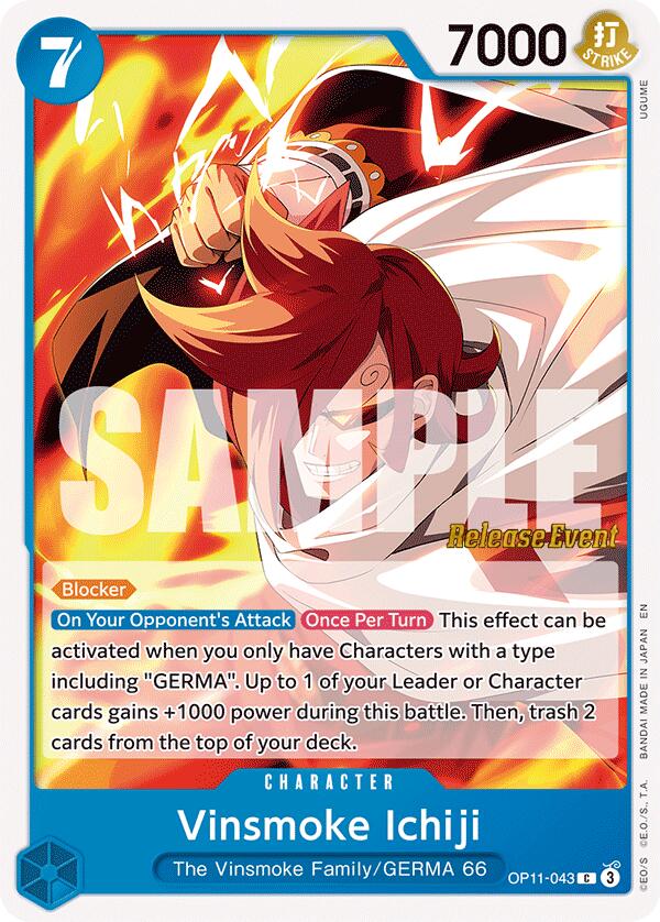 Vinsmoke Ichiji [A Fist of Divine Speed Release Event Cards] | Black Swamp Games