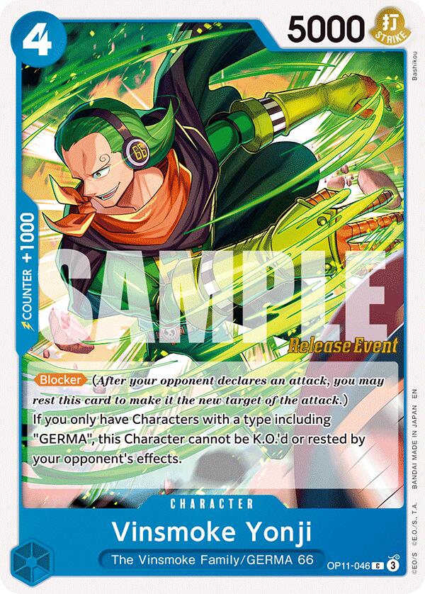 Vinsmoke Yonji [A Fist of Divine Speed Release Event Cards] | Black Swamp Games