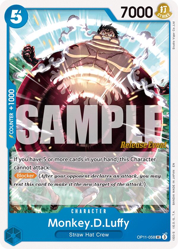 Monkey.D.Luffy [A Fist of Divine Speed Release Event Cards] | Black Swamp Games