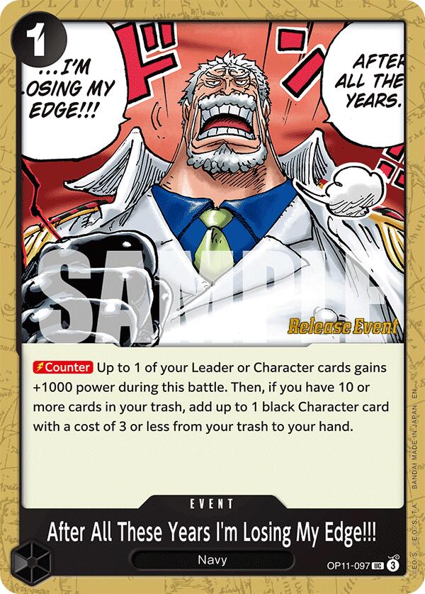 After All These Years I'm Losing My Edge!!! [A Fist of Divine Speed Release Event Cards] | Black Swamp Games