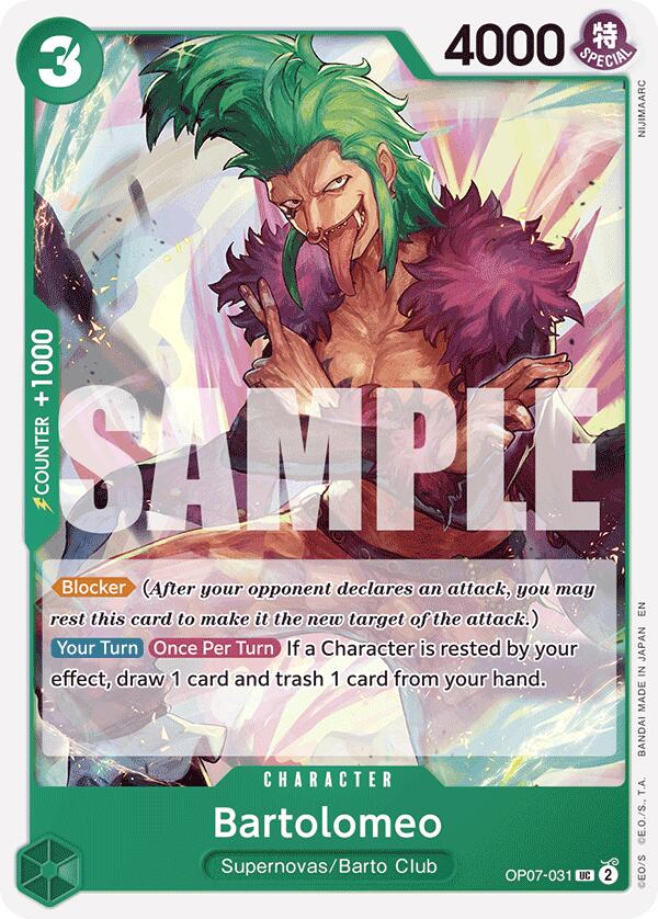 Bartolomeo (Reprint) [Starter Deck: GREEN Jewelry Bonney] | Black Swamp Games