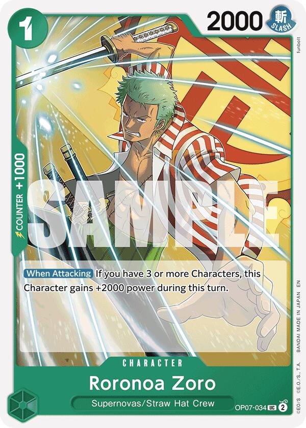 Roronoa Zoro (Reprint) [Starter Deck: GREEN Jewelry Bonney] | Black Swamp Games