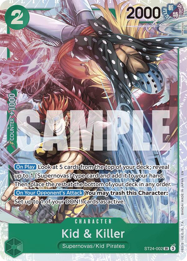 Kid & Killer [Starter Deck: GREEN Jewelry Bonney] | Black Swamp Games