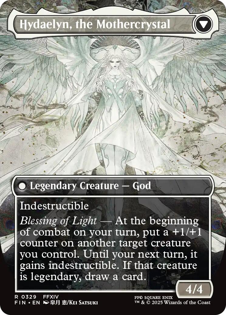 Venat, Heart of Hydaelyn // Hydaelyn, the Mothercrystal (Borderless) [FINAL FANTASY] | Black Swamp Games