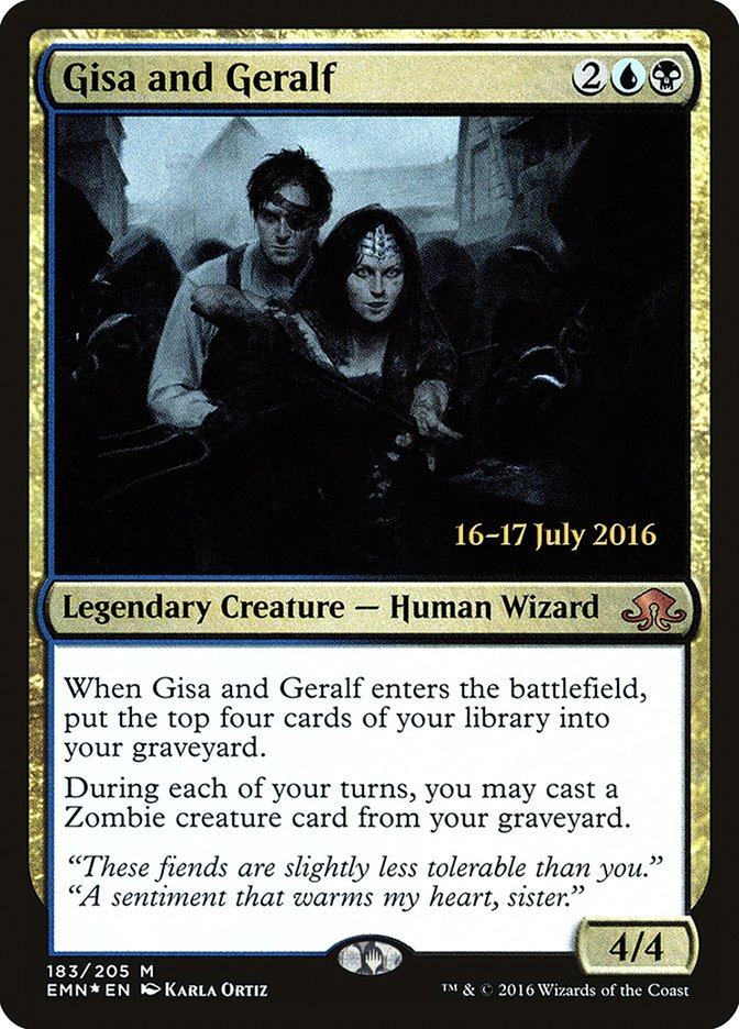 Gisa and Geralf [Eldritch Moon Prerelease Promos] | Black Swamp Games