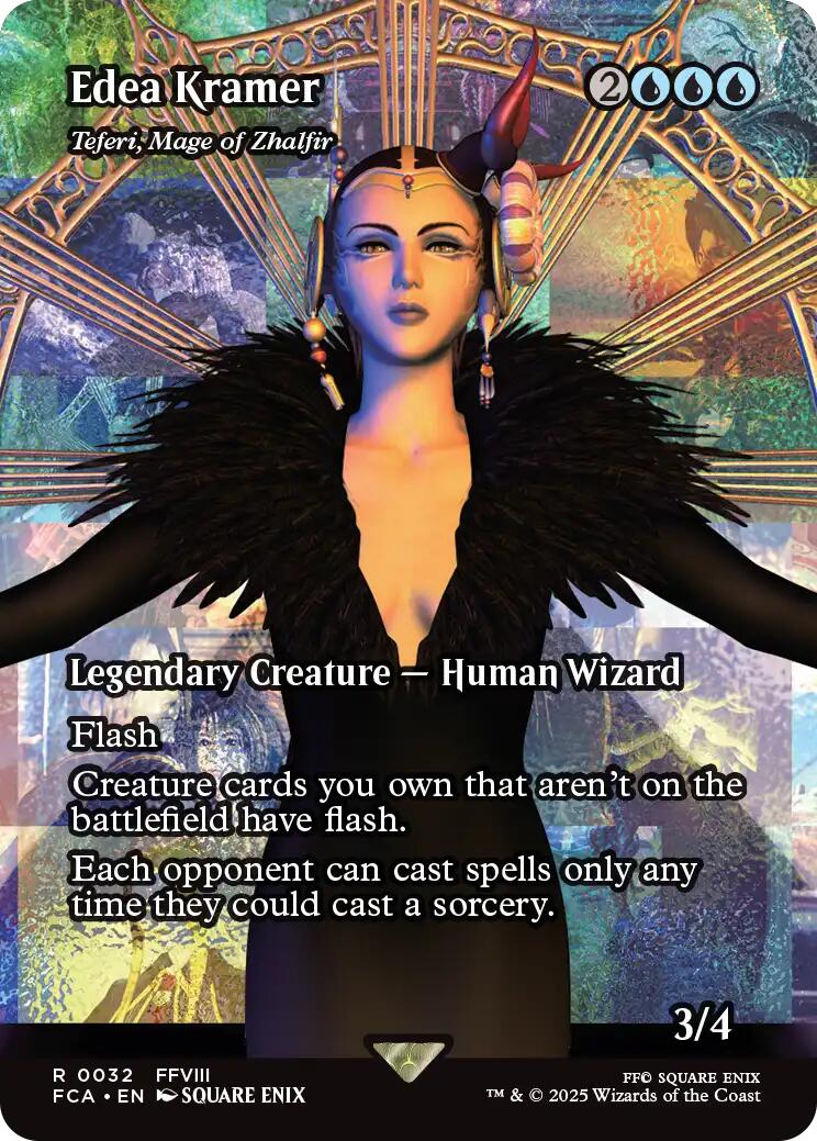 Edea Kramer - Teferi, Mage of Zhalfir (Showcase) [FINAL FANTASY : Through the Ages] | Black Swamp Games