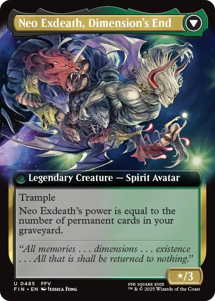Exdeath, Void Warlock // Neo Exdeath, Dimension's End (Extended Art) [FINAL FANTASY] | Black Swamp Games