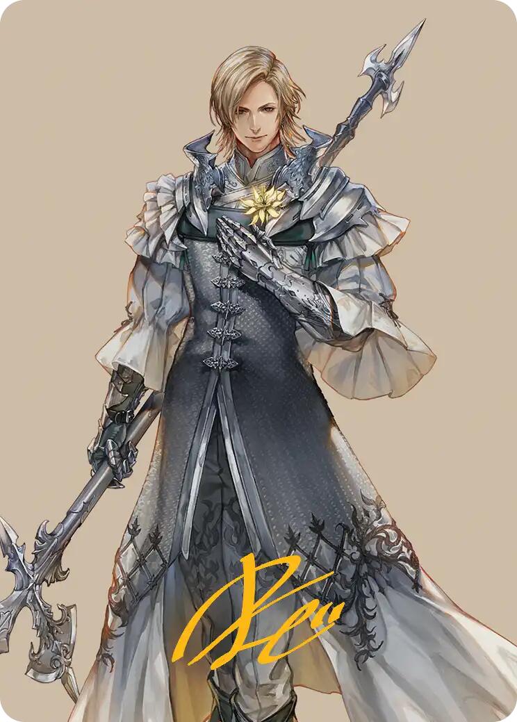 Dion, Bahamut's Dominant Art Card (Gold-Stamped Signature) [FINAL FANTASY Art Series] | Black Swamp Games