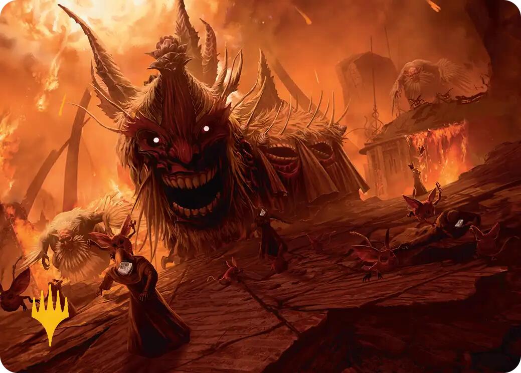 The Final Days Art Card (Gold-Stamped Planeswalker Symbol) [FINAL FANTASY Art Series] | Black Swamp Games