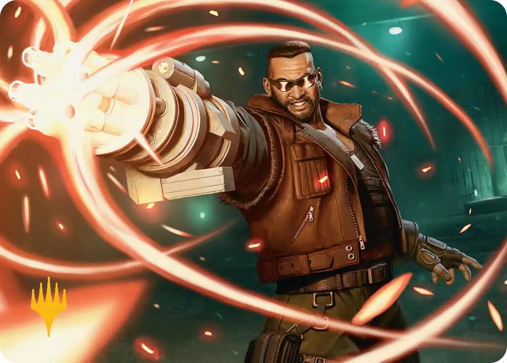 Barret Wallace Art Card (Gold-Stamped Planeswalker Symbol) [FINAL FANTASY Art Series] | Black Swamp Games