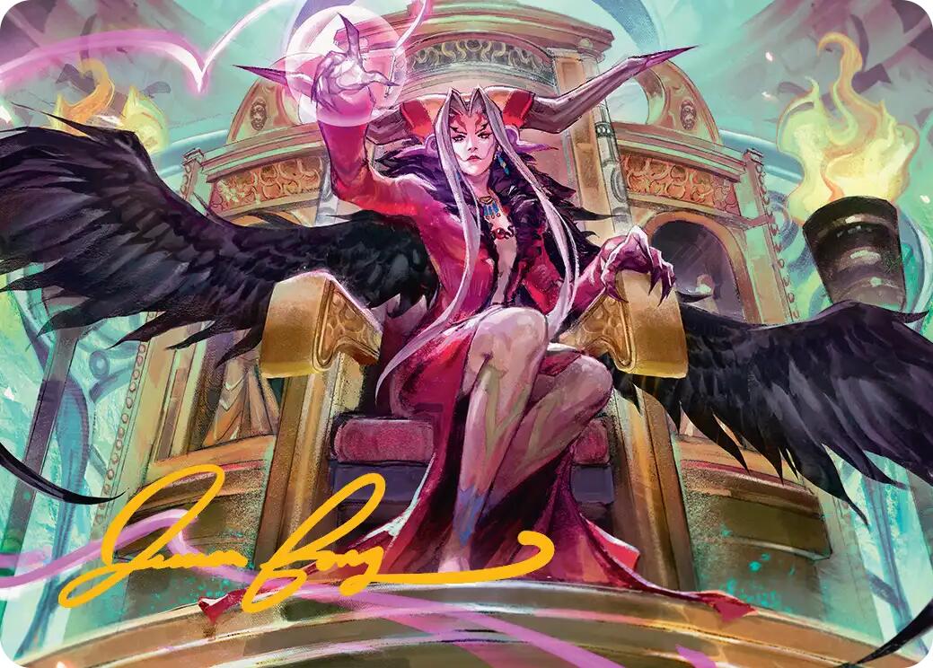 Sorceress's Schemes Art Card (Gold-Stamped Signature) [FINAL FANTASY Art Series] | Black Swamp Games