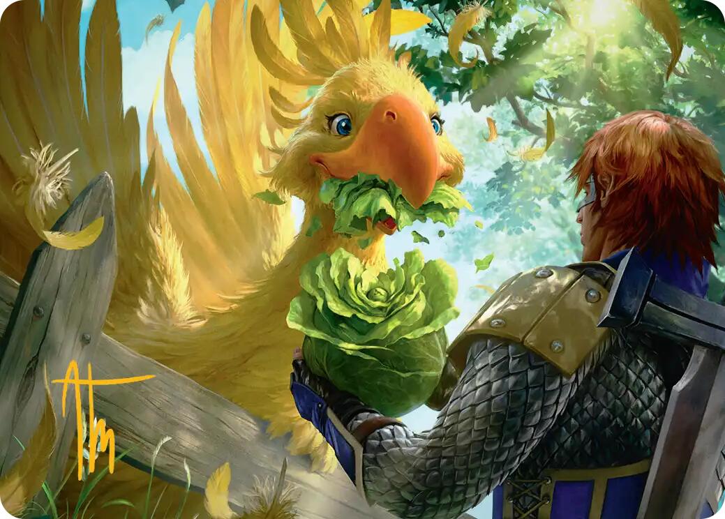 Gysahl Greens Art Card (Gold-Stamped Signature) [FINAL FANTASY Art Series] | Black Swamp Games