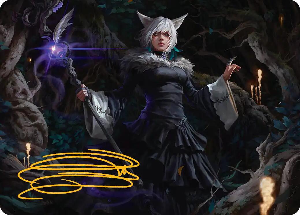 Y'shtola, Night's Blessed Art Card (21) (Gold-Stamped Signature) [FINAL FANTASY Art Series] | Black Swamp Games