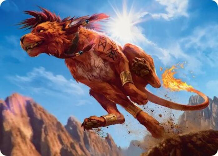 Red XIII, Proud Warrior Art Card [FINAL FANTASY Art Series] | Black Swamp Games