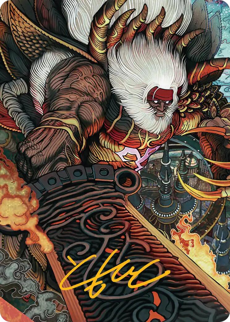 Braska's Final Aeon Art Card (Gold-Stamped Signature) [FINAL FANTASY Art Series] | Black Swamp Games