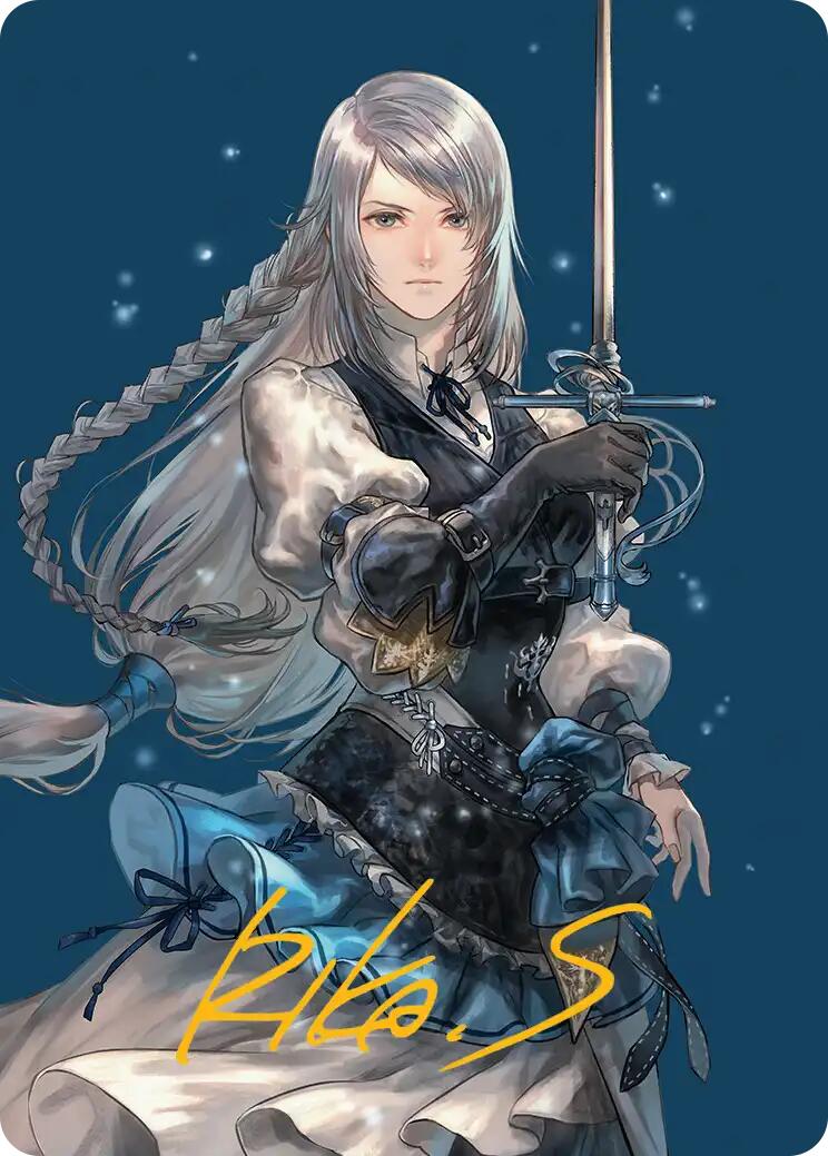 Jill, Shiva's Dominant Art Card (Gold-Stamped Signature) [FINAL FANTASY Art Series] | Black Swamp Games