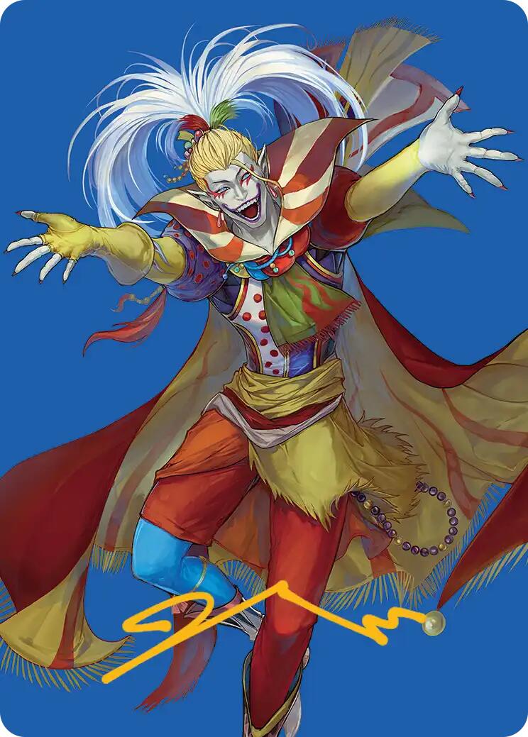 Kefka, Court Mage Art Card (Gold-Stamped Signature) [FINAL FANTASY Art Series] | Black Swamp Games