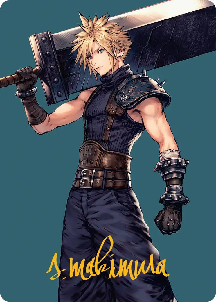 Cloud, Ex-SOLDIER Art Card (Gold-Stamped Signature) [FINAL FANTASY Art Series] | Black Swamp Games