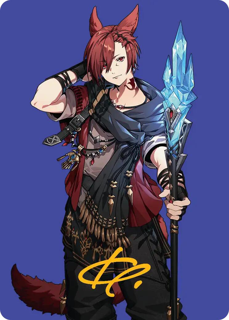 G'raha Tia, Scion Reborn Art Card (51) (Gold-Stamped Signature) [FINAL FANTASY Art Series] | Black Swamp Games
