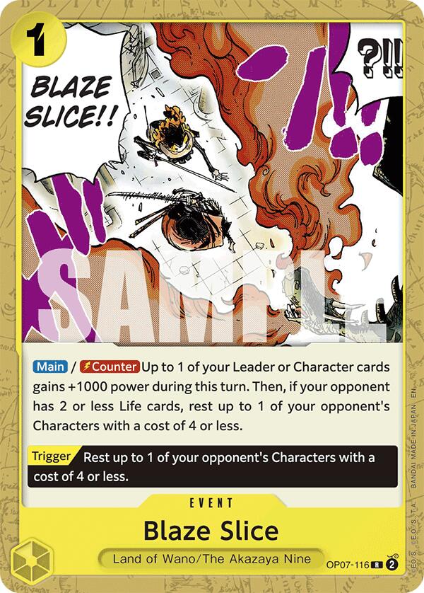 Blaze Slice (Reprint) [Starter Deck: GREEN/YELLOW Yamato] | Black Swamp Games