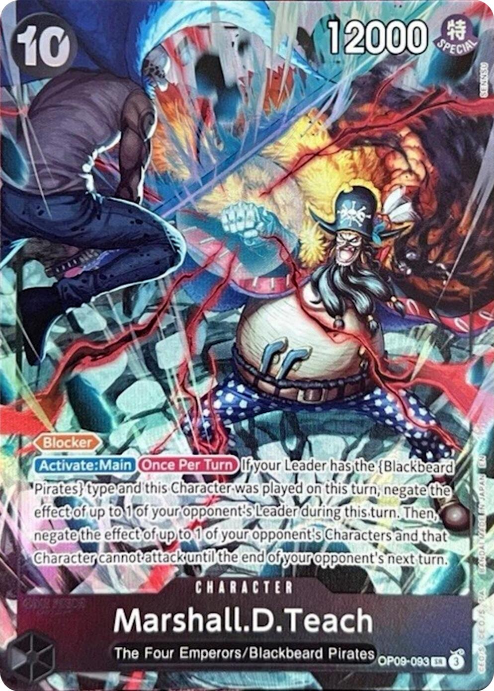 Marshall.D.Teach (English Version 2nd Anniversary Set) [One Piece Promotion Cards] | Black Swamp Games