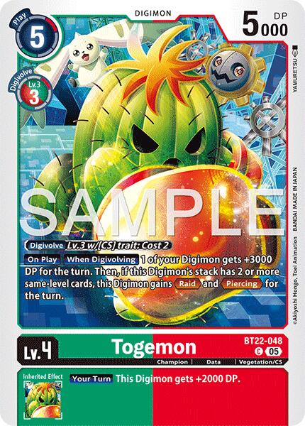 Togemon [BT22-048] [Cyber Eden] | Black Swamp Games