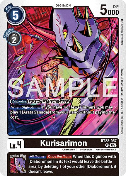 Kurisarimon [BT22-057] [Cyber Eden] | Black Swamp Games