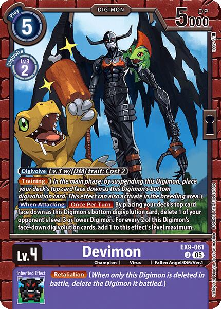 Devimon [EX9-061] [Versus Monsters] | Black Swamp Games