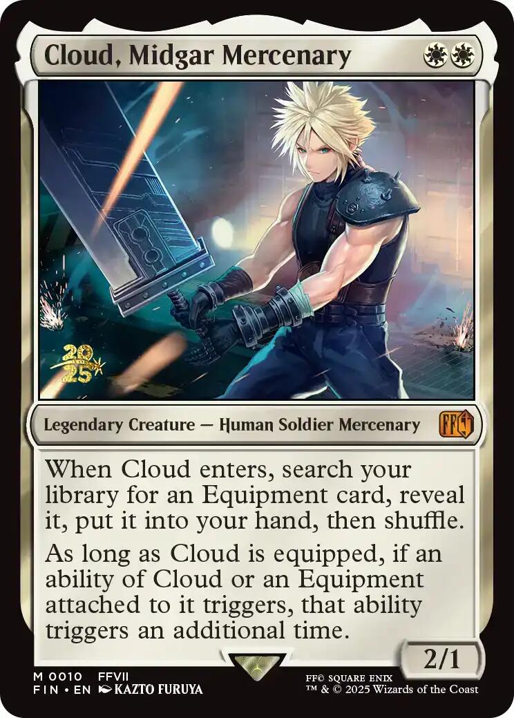 Cloud, Midgar Mercenary [FINAL FANTASY Prerelease Promo] | Black Swamp Games