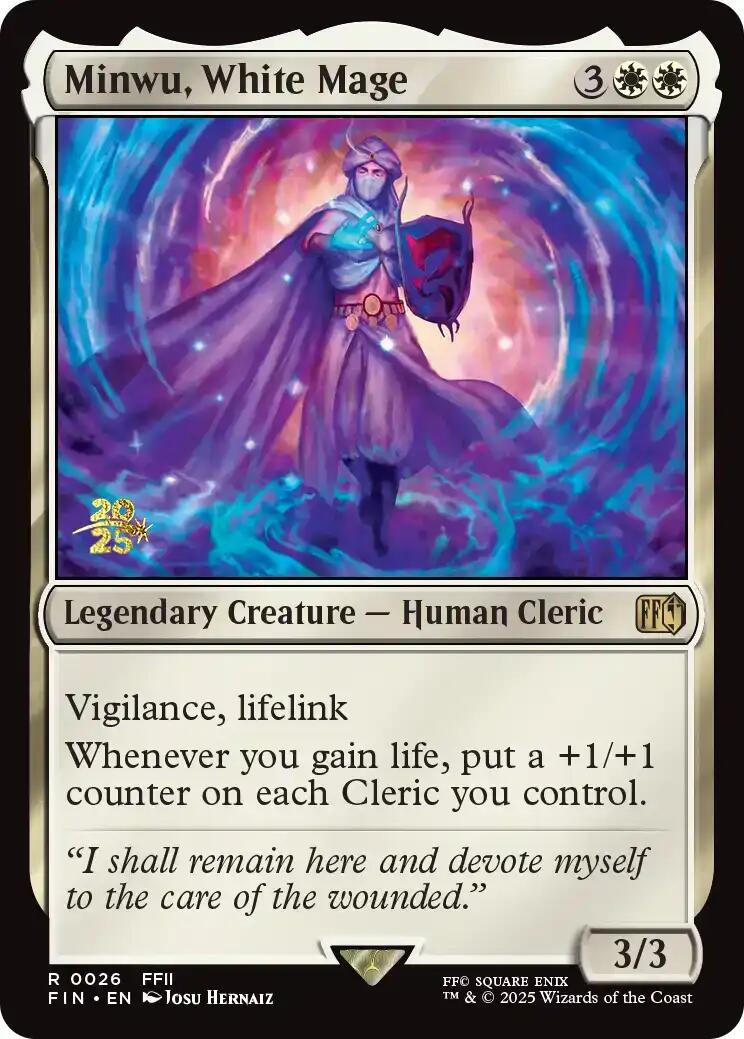 Minwu, White Mage [FINAL FANTASY Prerelease Promo] | Black Swamp Games