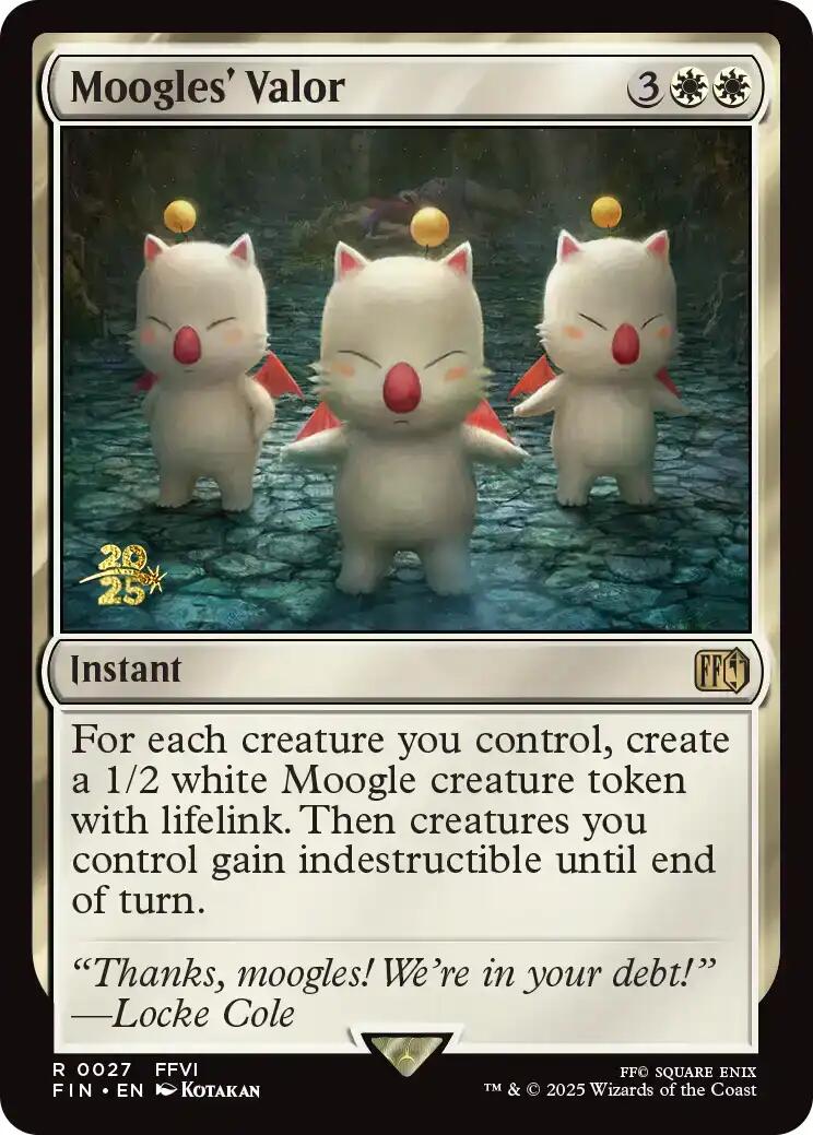 Moogles' Valor [FINAL FANTASY Prerelease Promo] | Black Swamp Games