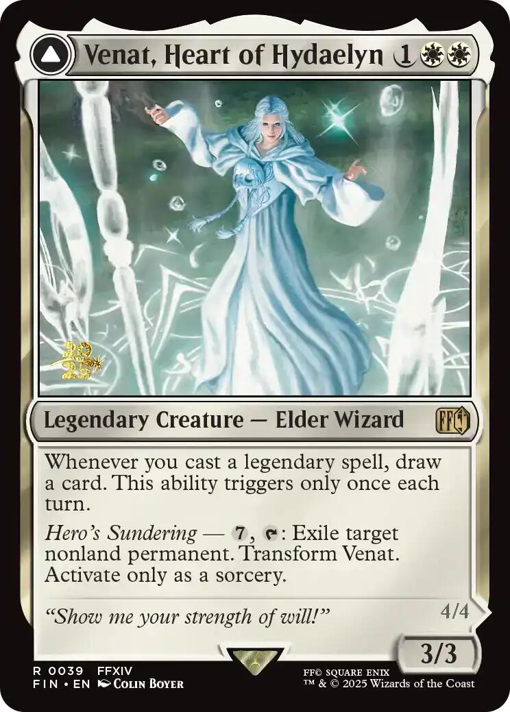 Venat, Heart of Hydaelyn // Hydaelyn, the Mothercrystal [FINAL FANTASY Prerelease Promo] | Black Swamp Games