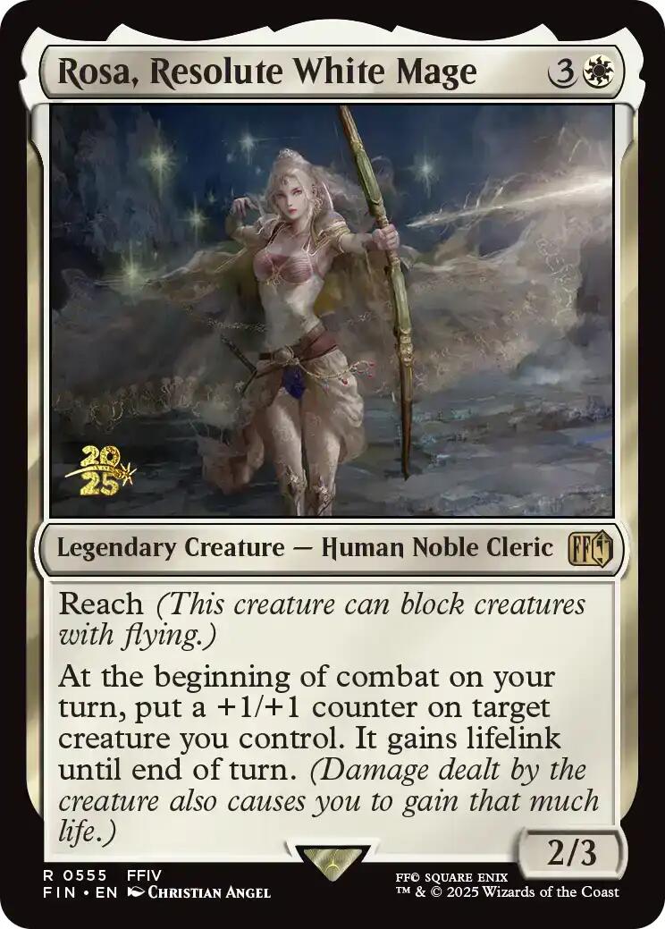 Rosa, Resolute White Mage [FINAL FANTASY Prerelease Promo] | Black Swamp Games