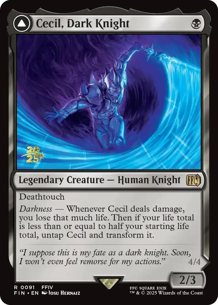 Cecil, Dark Knight [FINAL FANTASY Prerelease Promo] | Black Swamp Games