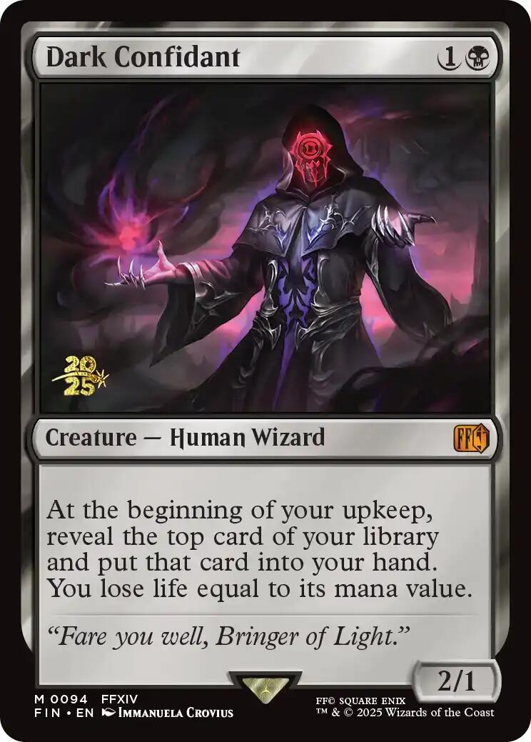 Dark Confidant [FINAL FANTASY Prerelease Promo] | Black Swamp Games