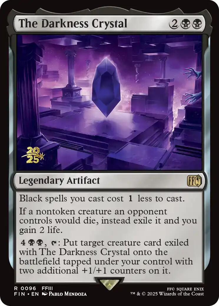 The Darkness Crystal [FINAL FANTASY Prerelease Promo] | Black Swamp Games