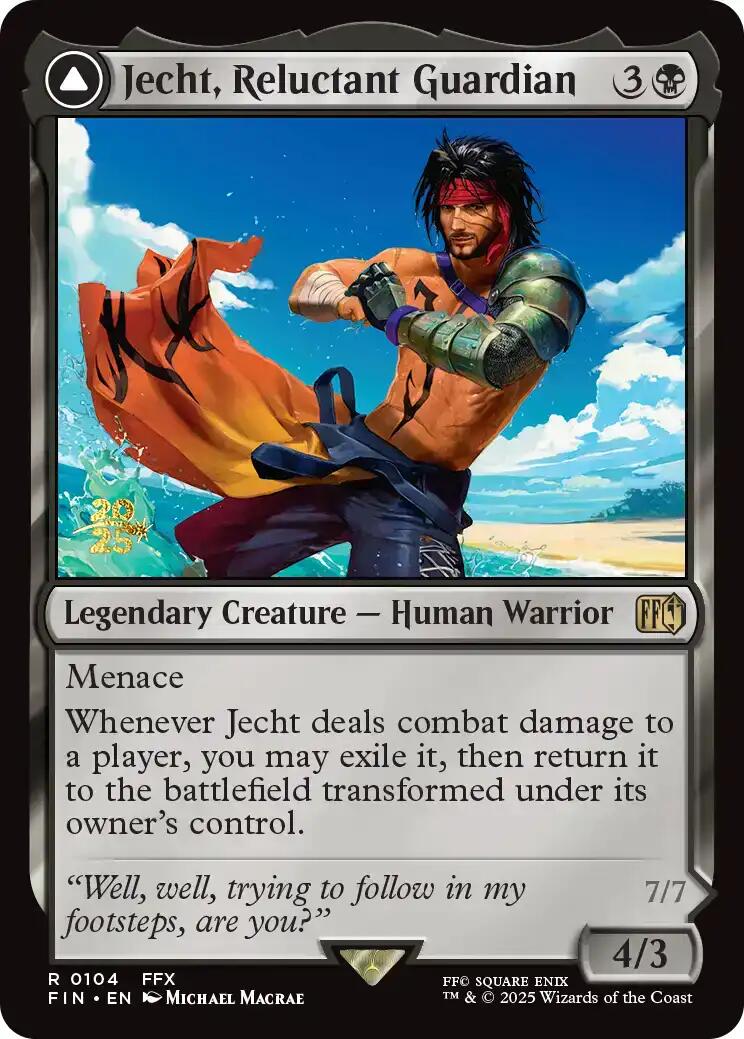 Jecht, Reluctant Guardian // Braska's Final Aeon [FINAL FANTASY Prerelease Promo] | Black Swamp Games