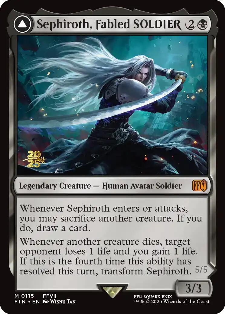 Sephiroth, Fabled SOLDIER [FINAL FANTASY Prerelease Promo] | Black Swamp Games