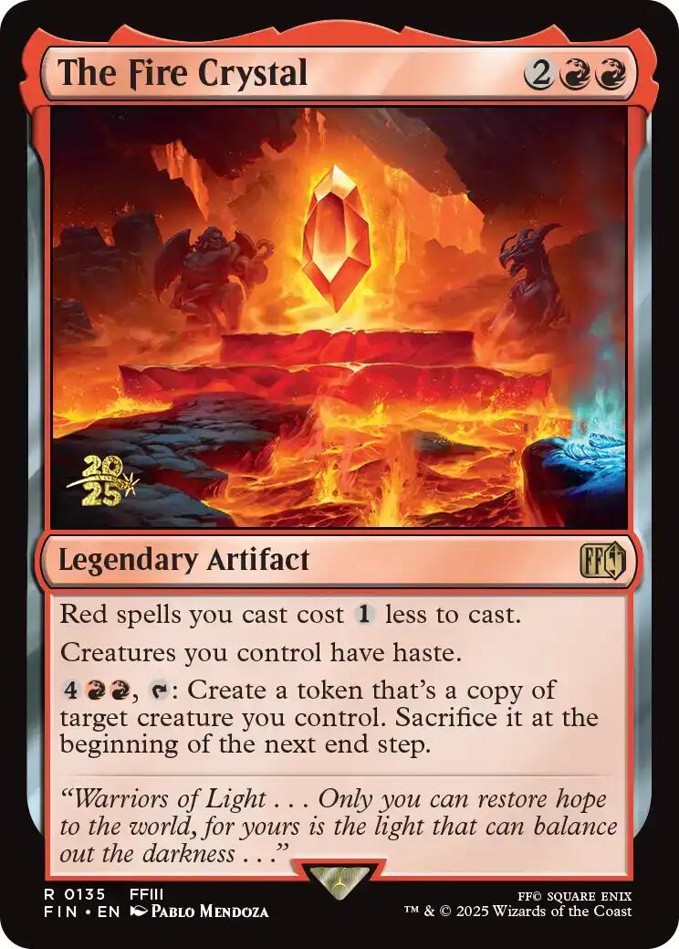 The Fire Crystal [FINAL FANTASY Prerelease Promo] | Black Swamp Games